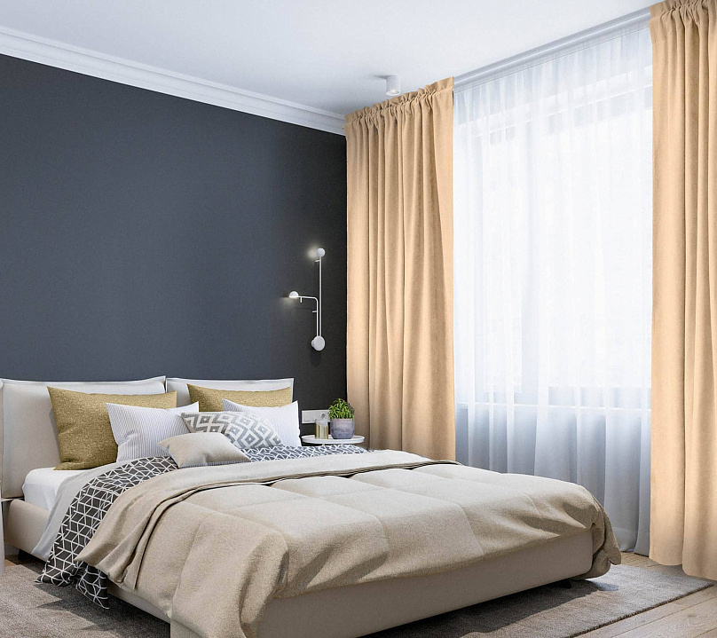 Канвас однотонные v13 с креплением Кулиска с гребешком. Фото 1