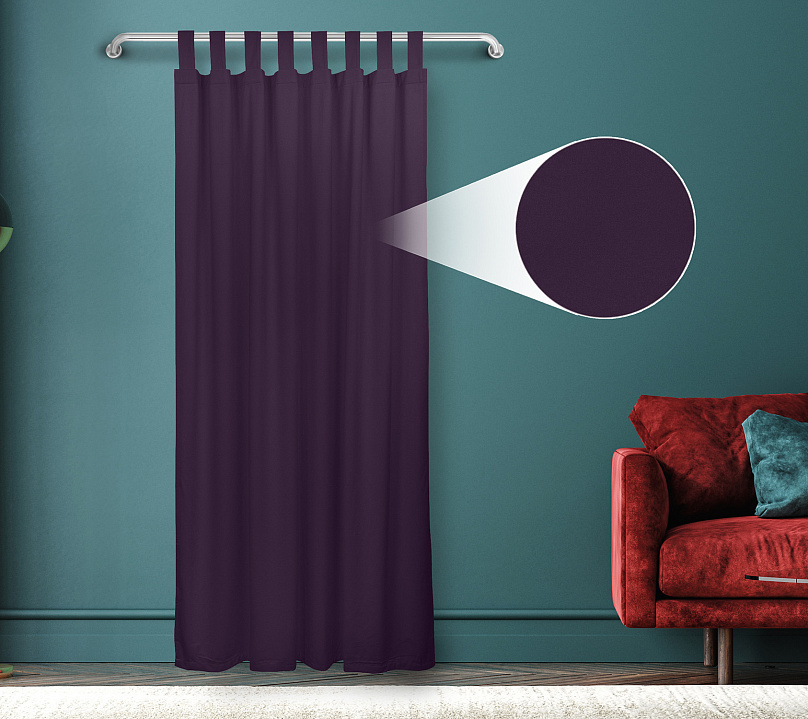 Штора Велюр матовый с креплением Петли с липучкой v27. Фото 1