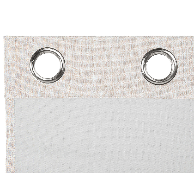 Штора Димаут Рогожка с креплением Люверсы v02. Фото 4