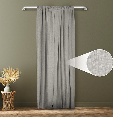 Санди однотонные v05 с креплением Шторная тесьма