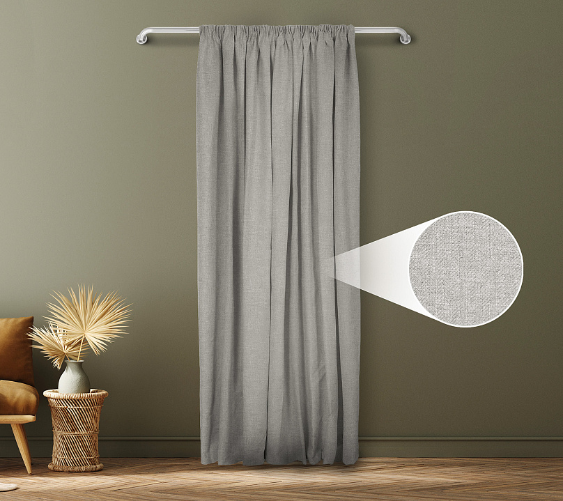 Санди однотонные v05 с креплением Шторная тесьма. Фото 1