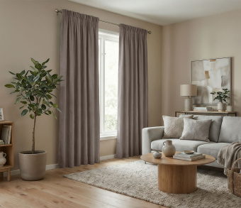 Штора Микровелюр v31 с креплением Шторная тесьма. Фото 2