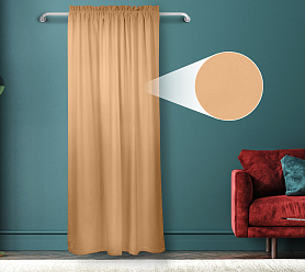 Штора Велюр матовый с креплением Кулиса с гребешком v21