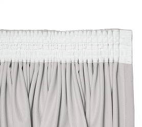 Штора Велюр матовый с креплением Шторная тесьма v10