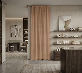 Штора Микровелюр v08 с креплением Кулиса