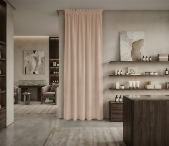 Штора Микровелюр v07 с креплением Кулиса с гребешком. Фото 1