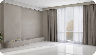 Наши работы. Однотонные шторы. Фото 1