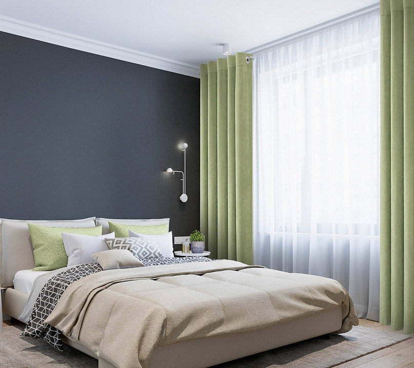 Канвас однотонные v32 с креплением Люверсы . Фото 1