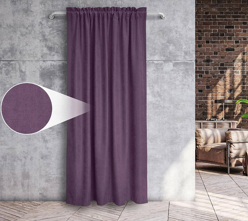 Канвас однотонные v26 с креплением Кулиска с гребешком . Фото 3