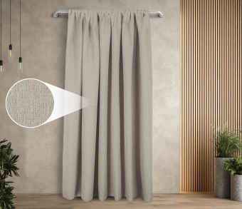Штора Димаут Рогожка с креплением Кулиса v08. Фото 1