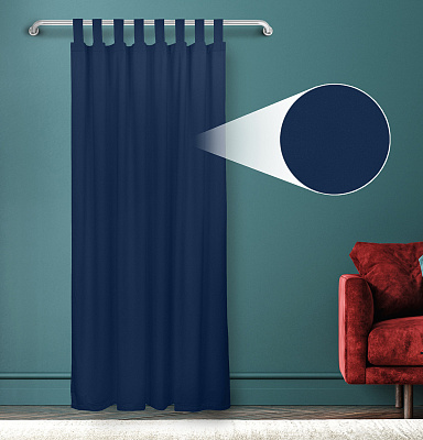 Штора Велюр матовый с креплением Петли v32