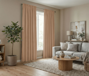 Штора Микровелюр v08 с креплением Шторная тесьма. Фото 2