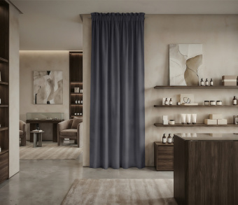 Штора Микровелюр v32 с креплением Кулиса с гребешком. Фото 1