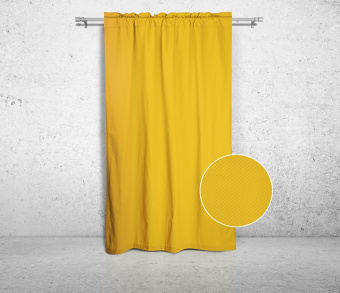 Шторы Стандарт желтые на кулиске с гребешком. Фото 3