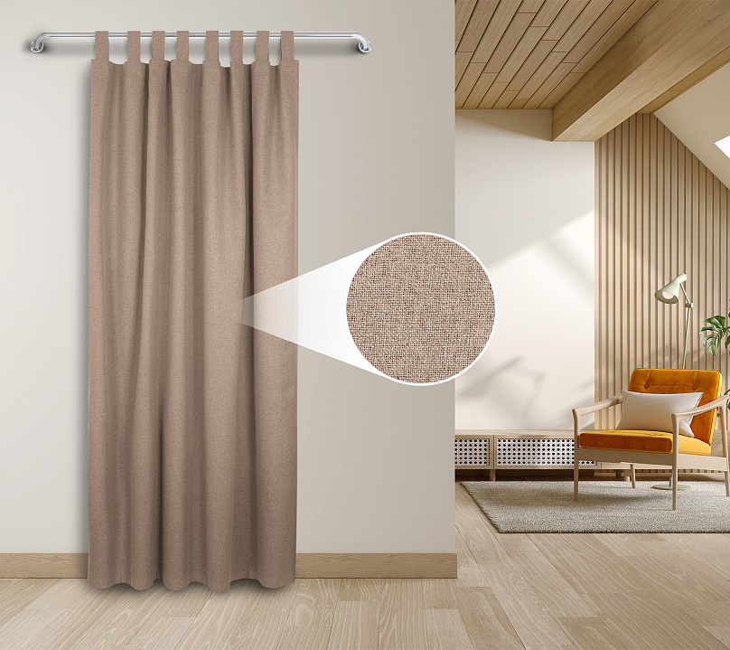 Штора Блэкаут Долли с креплением Петли v06. Фото 1
