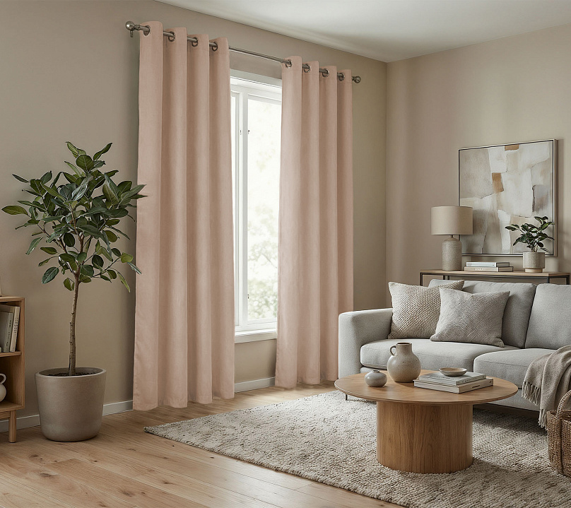 Штора Микровелюр v07 с креплением Люверсы. Фото 2