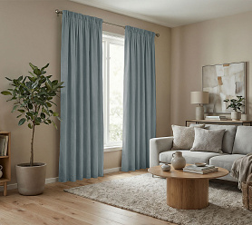 Штора Микровелюр v21 с креплением Шторная тесьма