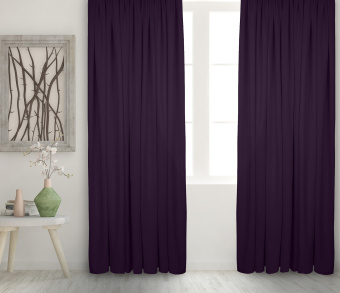 Штора Велюр матовый с креплением Шторная тесьма v27. Фото 2