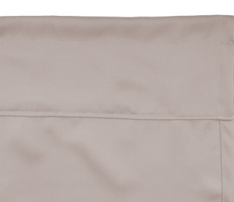 Шторы Премиум бежевые на кулиске с гребешком. Фото 6