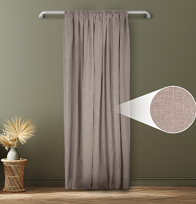 Санди однотонные v03 с креплением Шторная тесьма