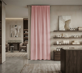 Штора Микровелюр v15 с креплением Кулиса