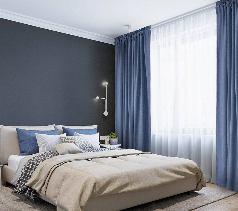 Канвас однотонные v40 с креплением Кулиска с гребешком. Фото 1