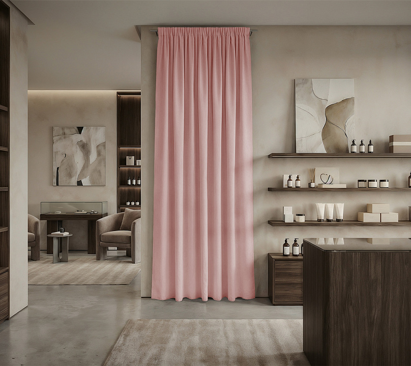 Штора Микровелюр v15 с креплением Шторная тесьма. Фото 1