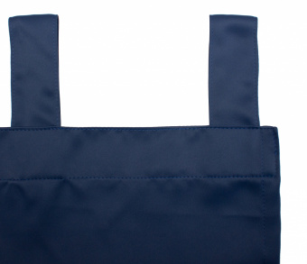 Шторы Премиум темно-синие на петлях на липучках. Фото 5