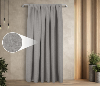 Штора Димаут Рогожка с креплением Кулиса v10. Фото 1