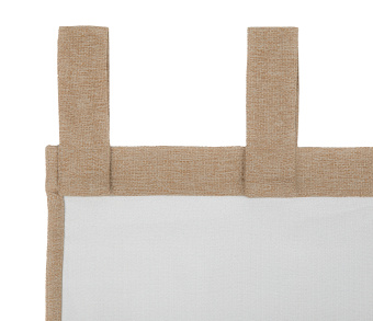 Штора Димаут Рогожка с креплением Петли с липучкой v06. Фото 4