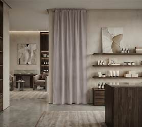 Штора Микровелюр v18 с креплением Кулиса