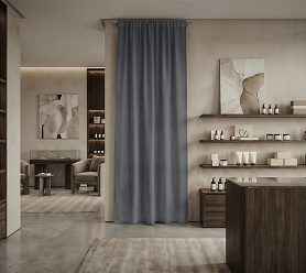 Штора Микровелюр v22 с креплением Кулиса