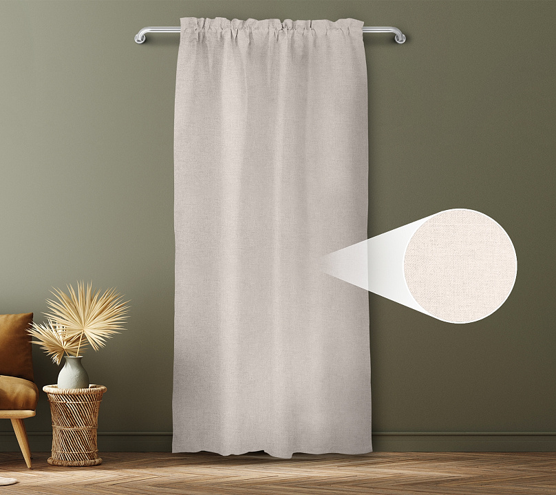 Санди однотонные v02 с креплением Кулиса с гребешком. Фото 1