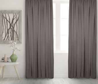 Штора Велюр матовый с креплением Шторная тесьма v11. Фото 2