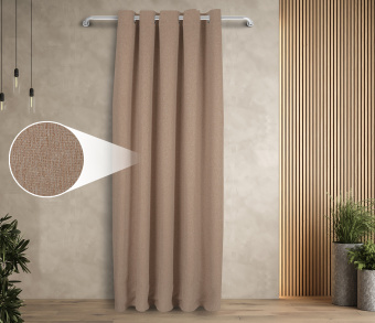 Штора Димаут Рогожка с креплением Люверсы v07. Фото 1
