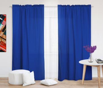 Шторы Стандарт василек на кулиске с гребешком. Фото 1