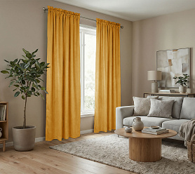 Штора Микровелюр v12 с креплением Кулиса с гребешком