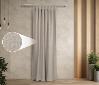 Штора Димаут Рогожка с креплением Петли с липучкой v08. Фото 1
