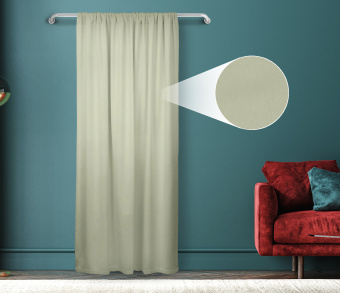 Штора Велюр матовый с креплением Кулиса v13. Фото 1