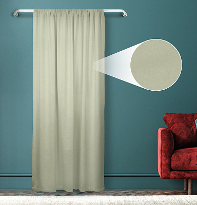 Штора Велюр матовый с креплением Кулиса v13