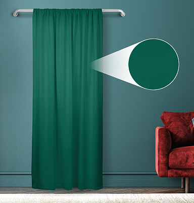 Штора Велюр матовый с креплением Кулиса v16