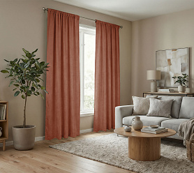 Штора Микровелюр v13 с креплением Кулиса