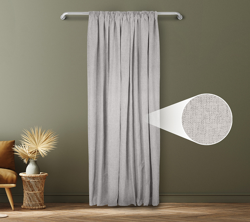 Санди однотонные v13 с креплением Шторная тесьма. Фото 1