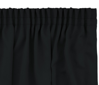 Шторы Премиум черные на тесьме. Фото 5