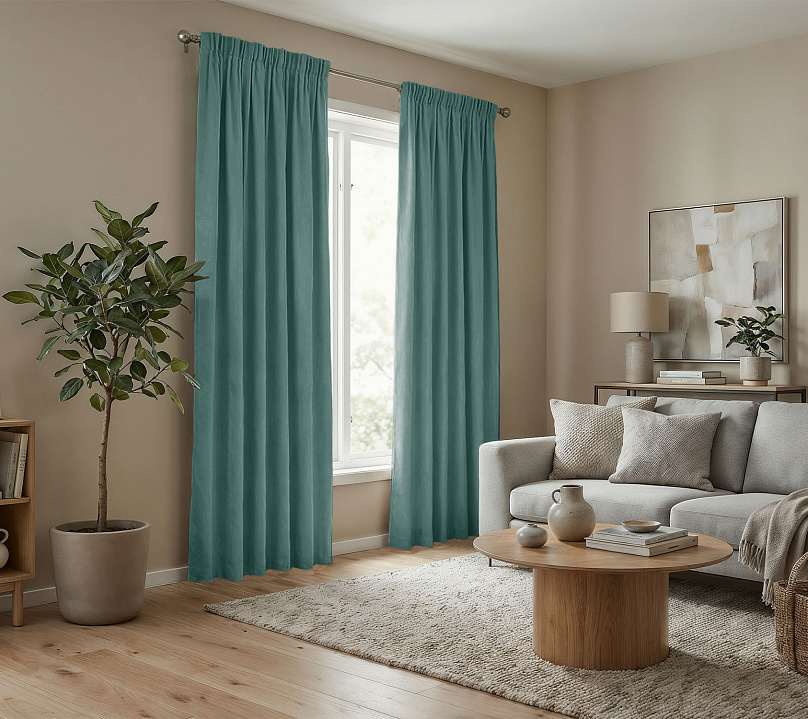 Штора Микровелюр v20 с креплением Шторная тесьма. Фото 2