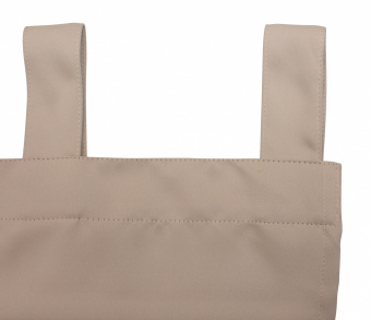 Шторы Премиум бежевые на петлях на липучках. Фото 5