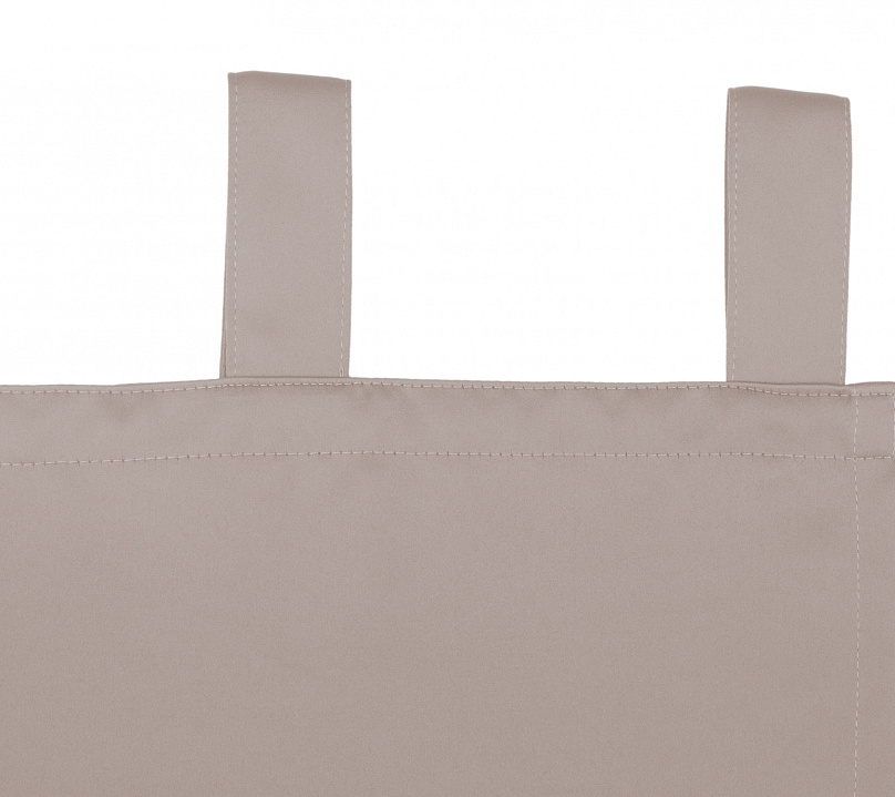 Шторы Премиум бежевые на петлях без липучек. Фото 6