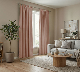 Штора Микровелюр v17 с креплением Петли с липучкой