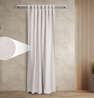 Штора Димаут Рогожка с креплением Петли v02 блэкаут