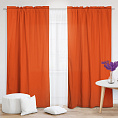 Шторы Эконом оранжевые на кулиске с гребешком. Фото 2